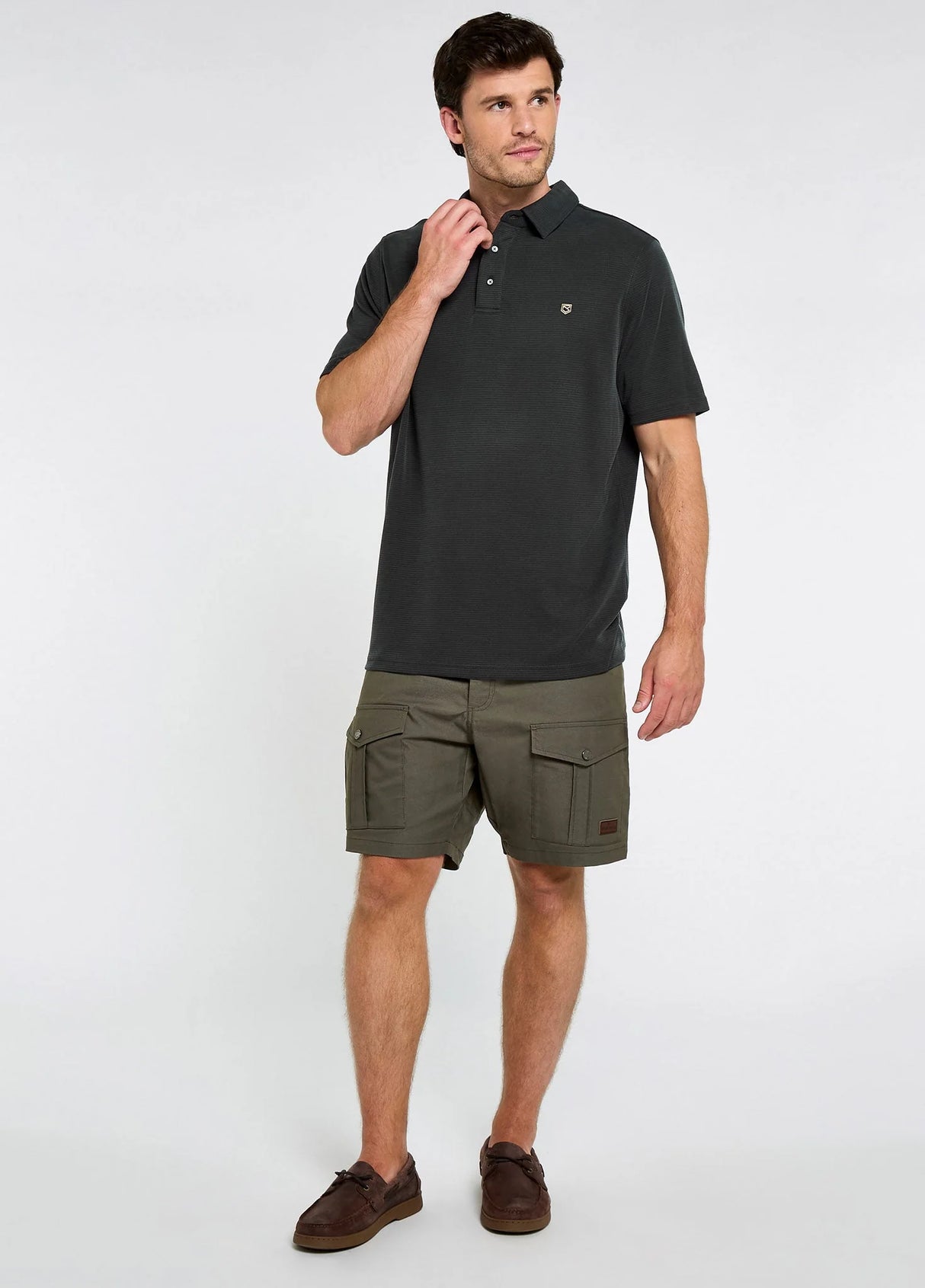 Dubarry Gilligan Heren Tencel Modal Poloshirt, black