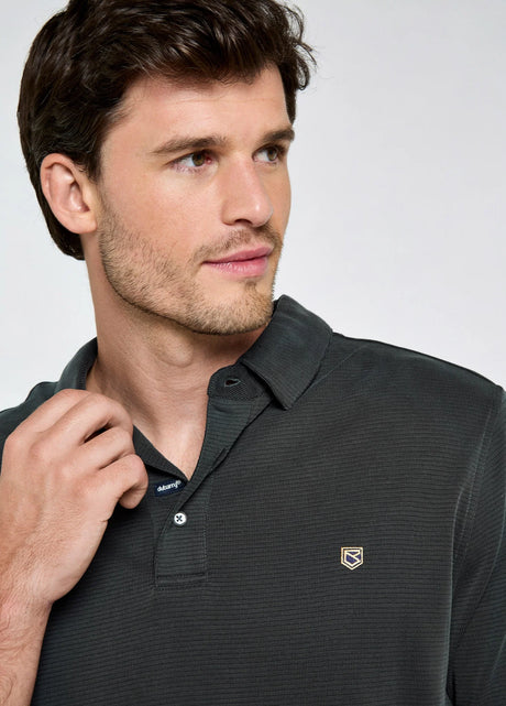 Dubarry Gilligan Heren Tencel Modal Poloshirt, black