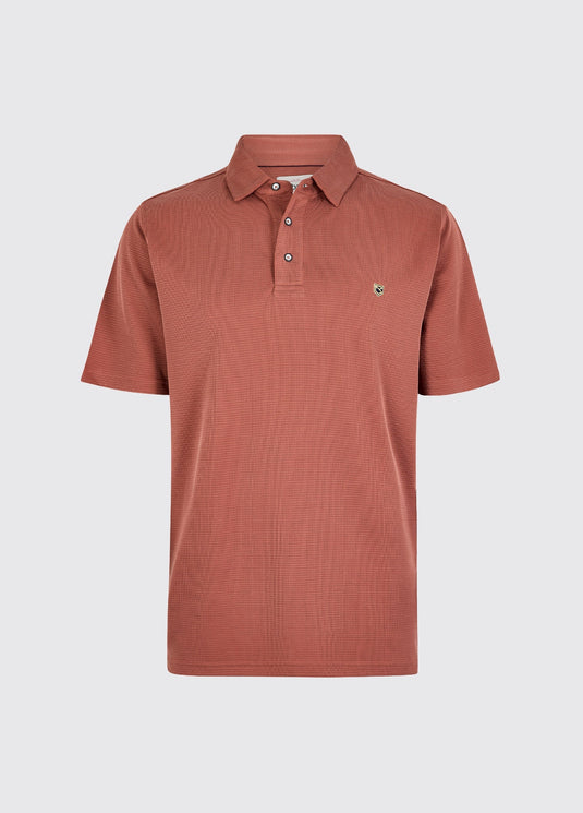 Dubarry Gilligan Heren Tencel Modal Poloshirt, rust