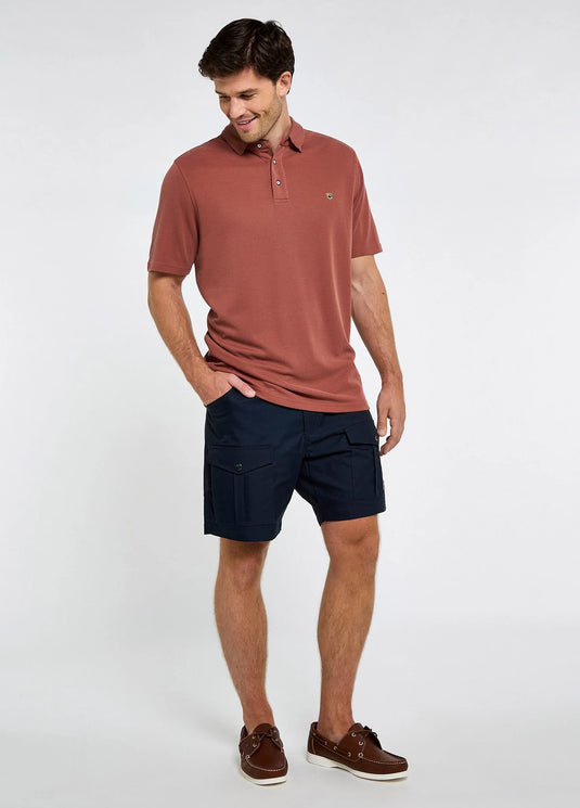 Dubarry Gilligan Heren Tencel Modal Poloshirt, rust