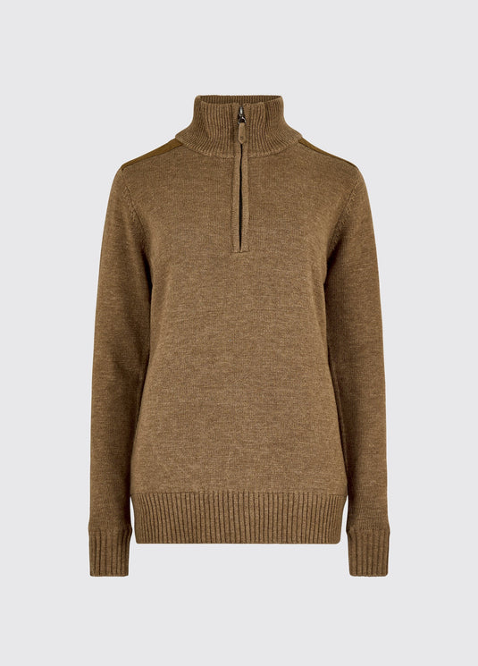 Dubarry Hession, dames trui met kwart rits en windstopper, elk
