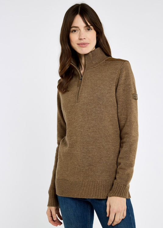 Dubarry Hession, dames trui met kwart rits en windstopper, elk