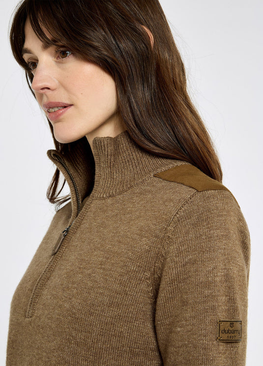 Dubarry Hession, dames trui met kwart rits en windstopper, elk