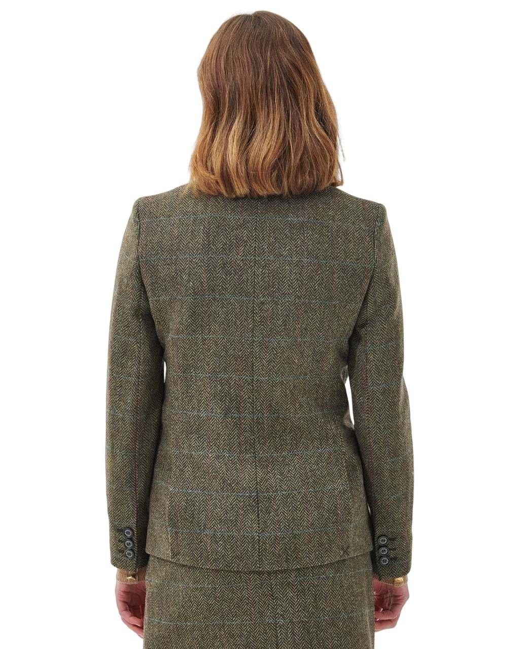 Barbour Robinson Tailored Jacket, herringbone with blue/ruby