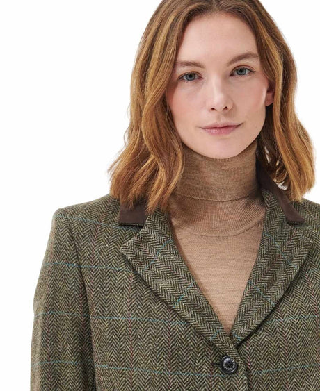 Barbour Robinson Tailored Jacket, herringbone with blue/ruby