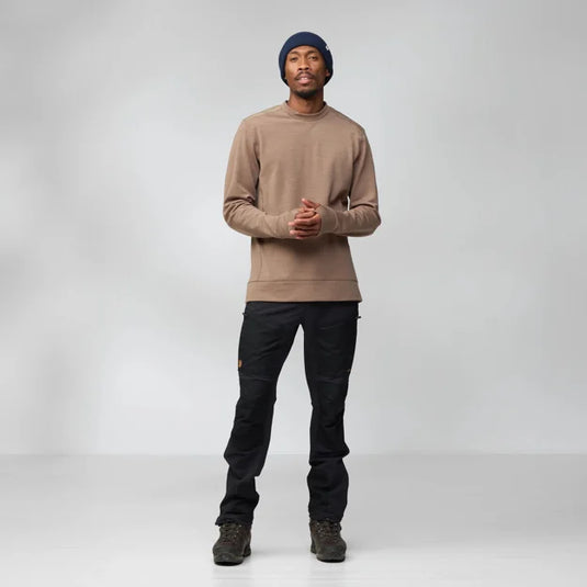 Fjällräven Keb Fleece Crew Neck Men, suede brown