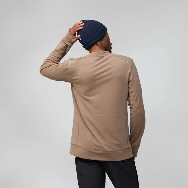 Fjällräven Keb Fleece Crew Neck Men, suede brown