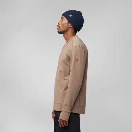 Fjällräven Keb Fleece Crew Neck Men, suede brown