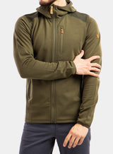 Fjällräven Keb Fleece Hoodie M, laurel green/deep forest