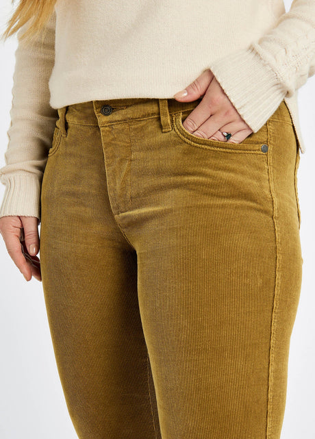 Dubarry Honeysuckle Corduroy Broek, harvest gold