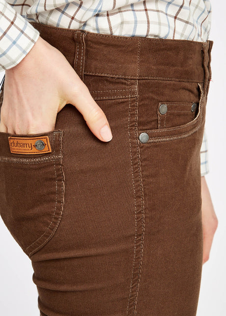 Dubarry Honeysuckle Corduroy Broek, mocha