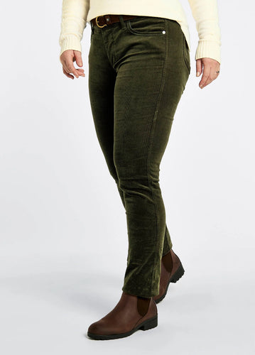 Dubarry Honeysuckle Corduroy Broek, olive