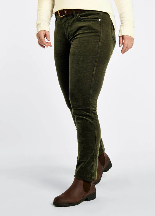 Dubarry Honeysuckle Corduroy Broek, olive