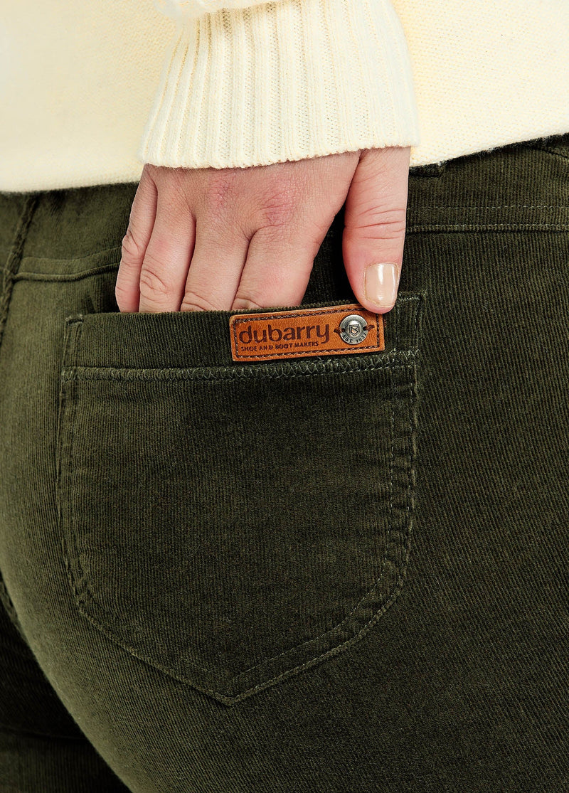 Afbeelding laden in Galerijviewer, Dubarry Honeysuckle Corduroy Broek, olive
