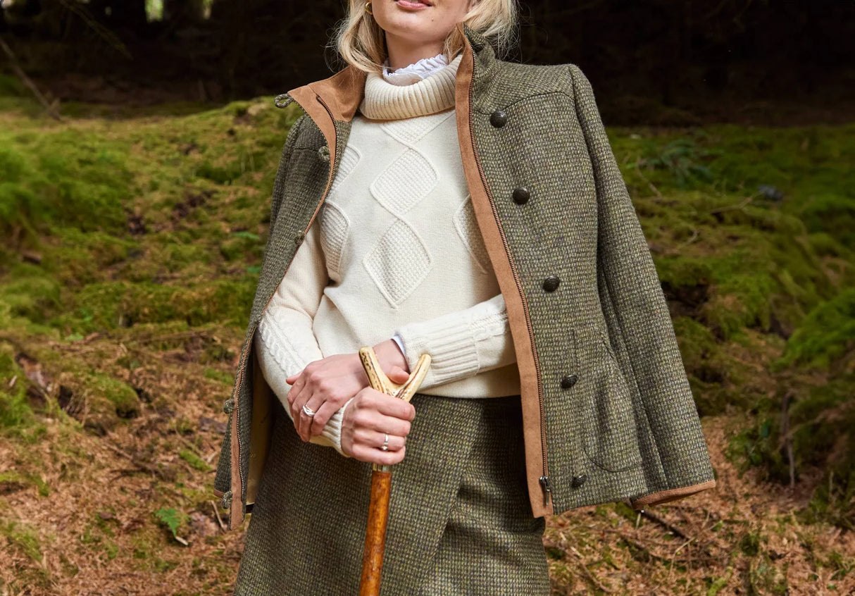 Dubarry Bracken Tweed Jacket, heath
