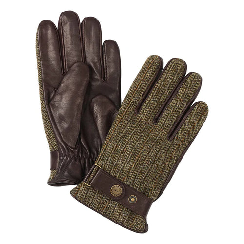 Laksen Cornwall Men's Tweed & Lambskin Gloves