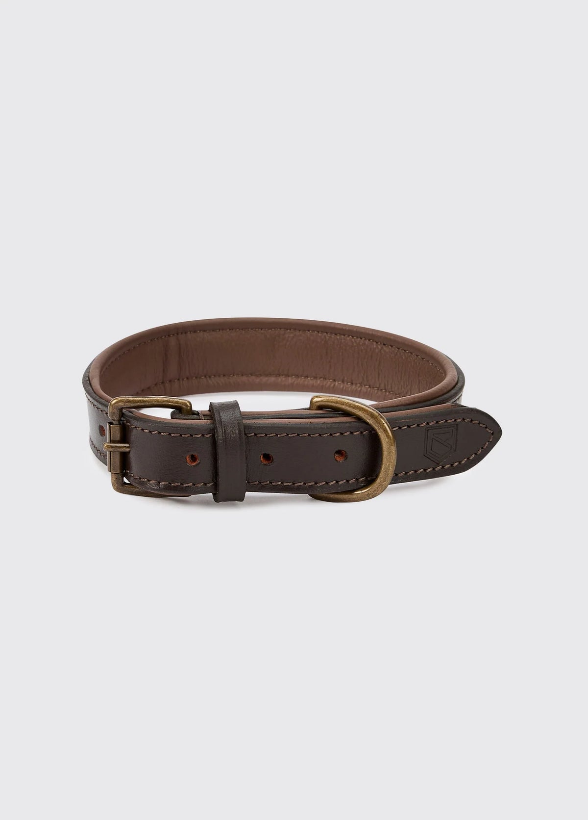 Dubarry Axel, leren hondenhalsband, mahogany