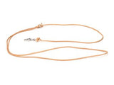 Mystique leren hondenriem 4 mm Naturel, 165 cm