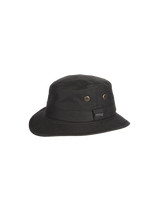 Hatland Ledyard, katoenen wax bucket hat, brown