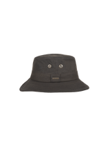 Hatland Ledyard, katoenen wax bucket hat, brown