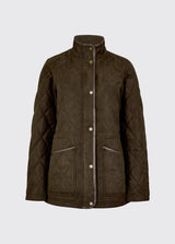 Dubarry Locton Diamond Quilt Jas, olive