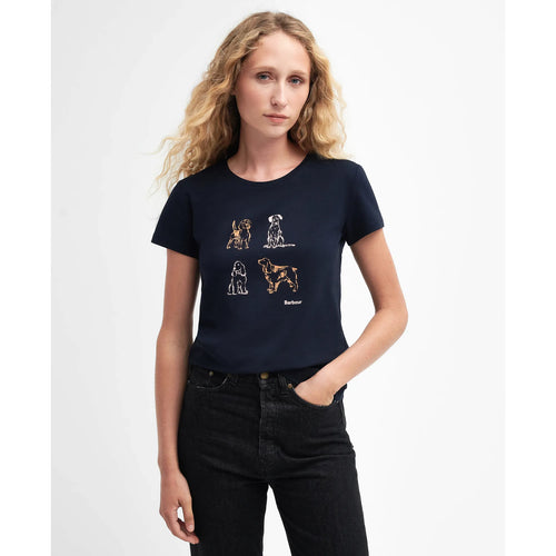 Barbour Bowland T-shirt, navy