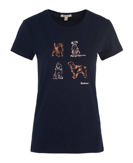 Barbour Bowland T-shirt, navy