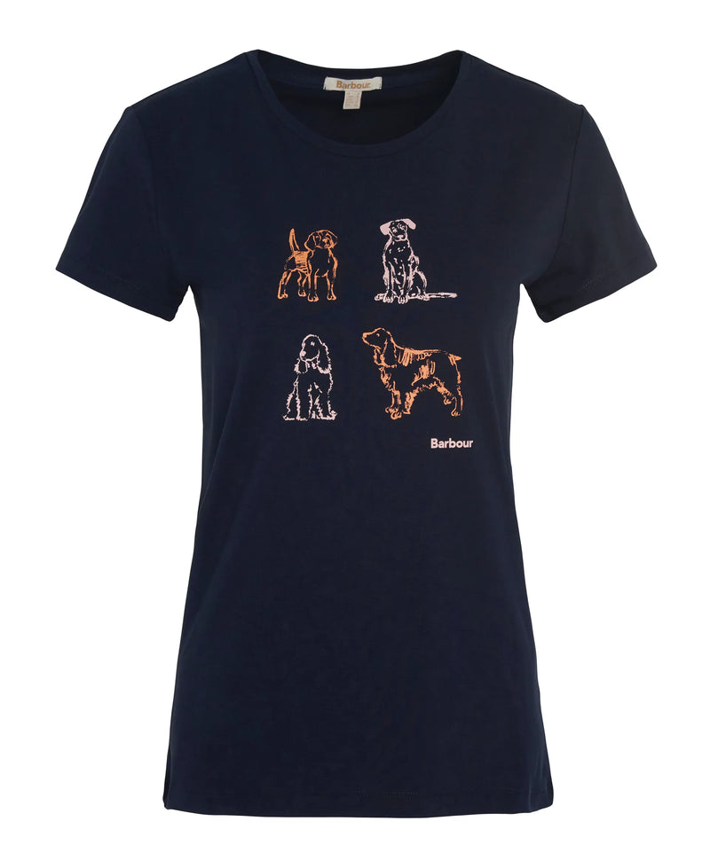 Afbeelding laden in Galerijviewer, Barbour Bowland T-shirt, navy
