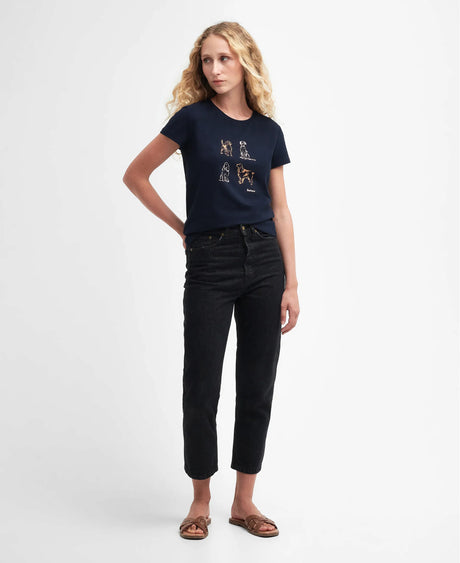 Barbour Bowland T-shirt, navy