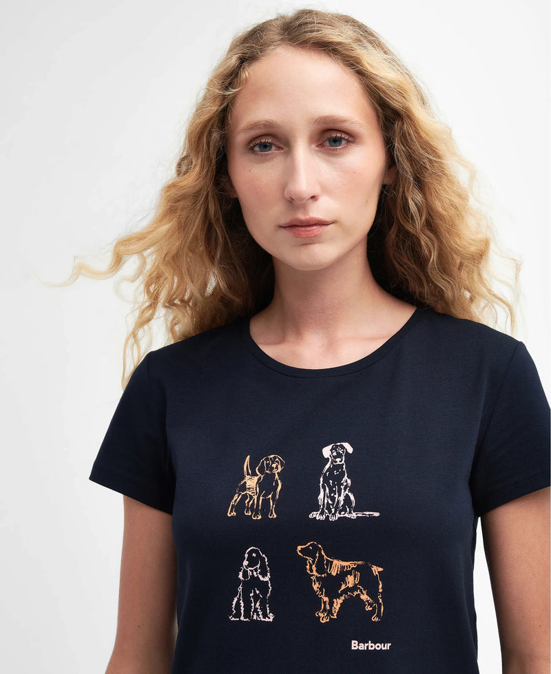 Afbeelding laden in Galerijviewer, Barbour Bowland T-shirt, navy
