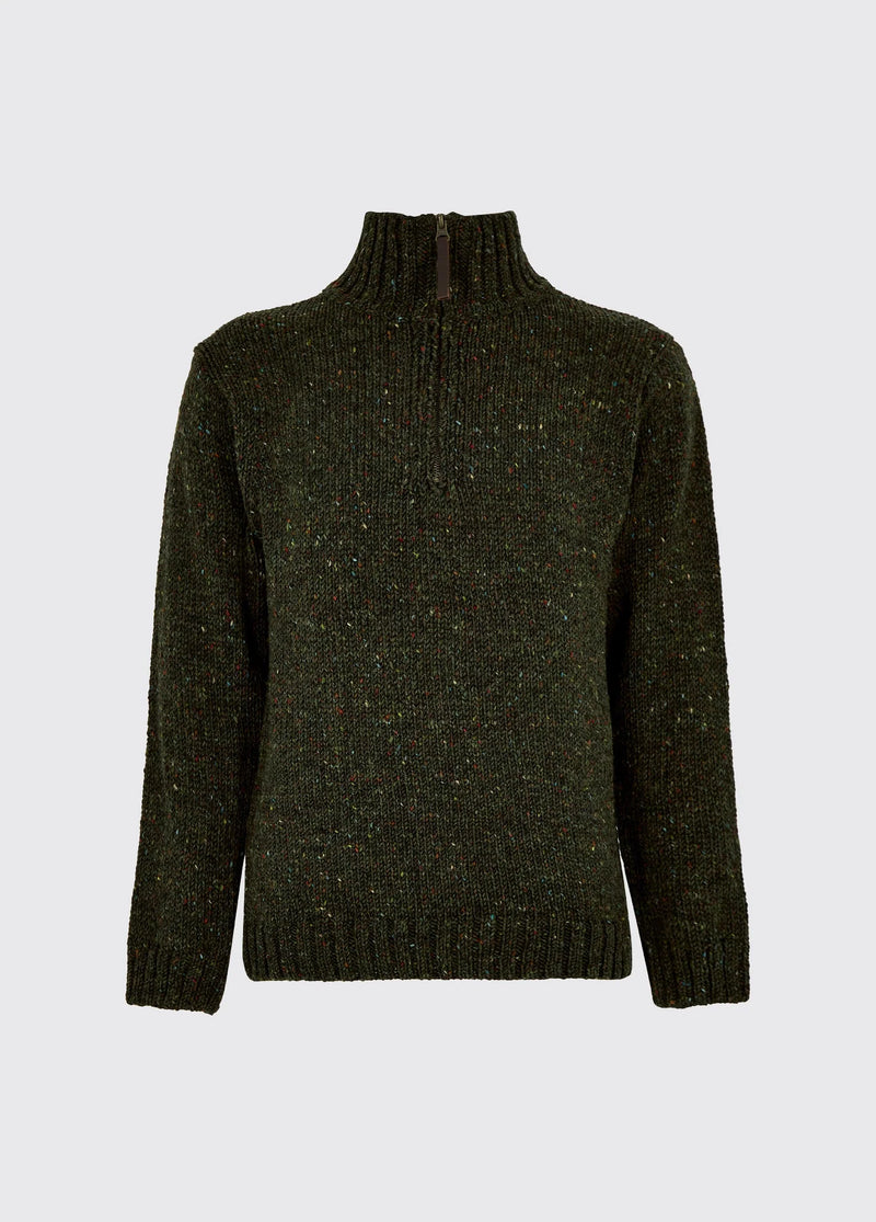 Afbeelding laden in Galerijviewer, Dubarry Callaghan Men&#39;s Sweater with zip, olive
