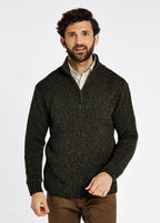 Dubarry Callaghan Men's Sweater with zip, olive