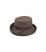 Hatland Merridin Waxed Hat, brown