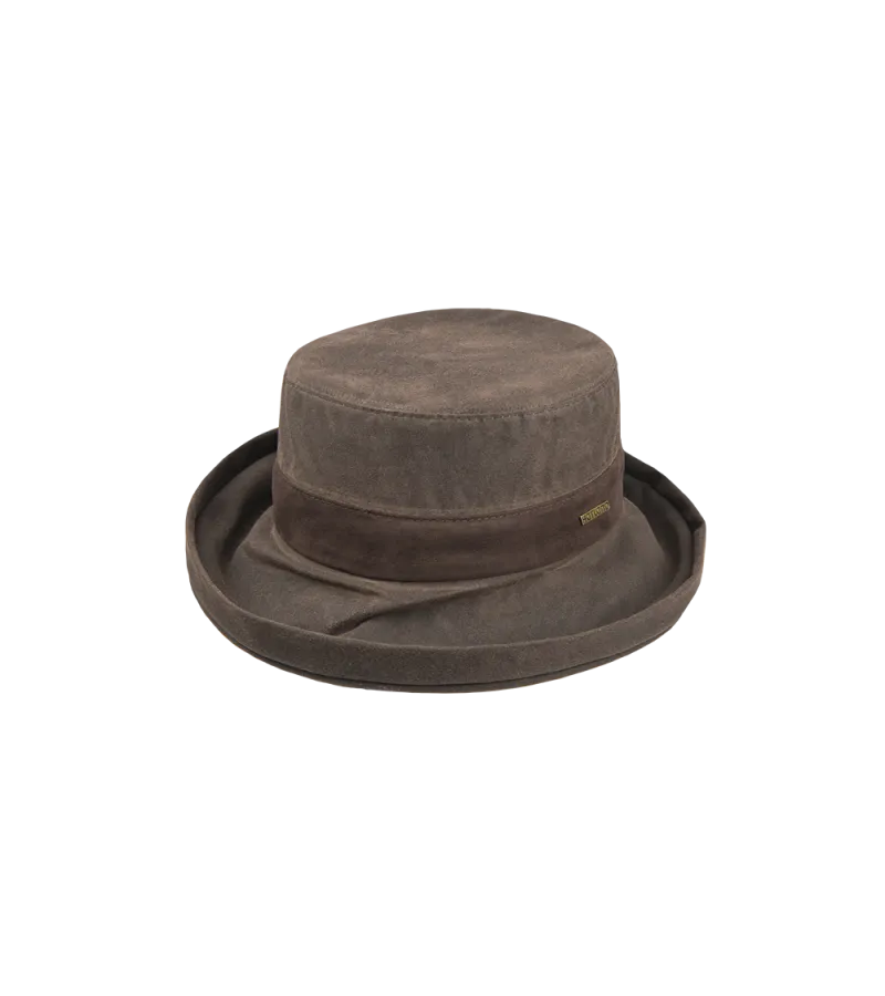 Load image into Gallery viewer, Hatland Merridin Waxed Hat, brown
