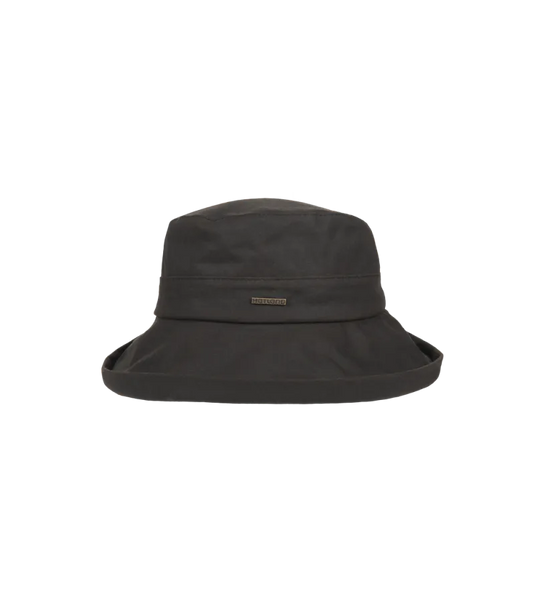 Hatland Merridin Waxed Hat, brown