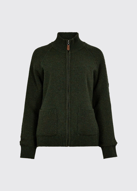 Dubarry Morton, damesvest met rits, olive
