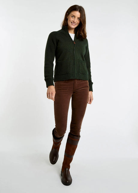 Dubarry Morton, damesvest met rits, olive