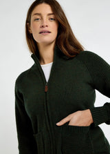 Dubarry Morton, damesvest met rits, olive