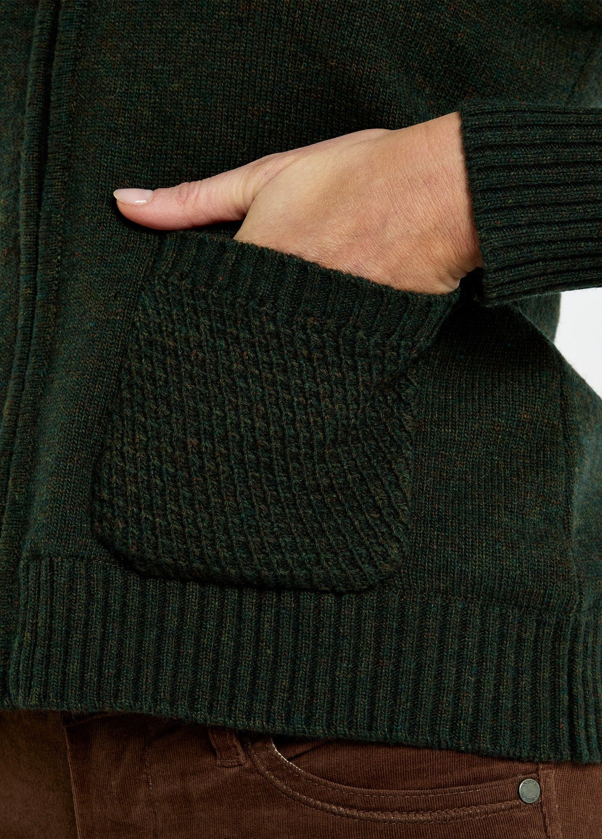 Dubarry Morton, damesvest met rits, olive