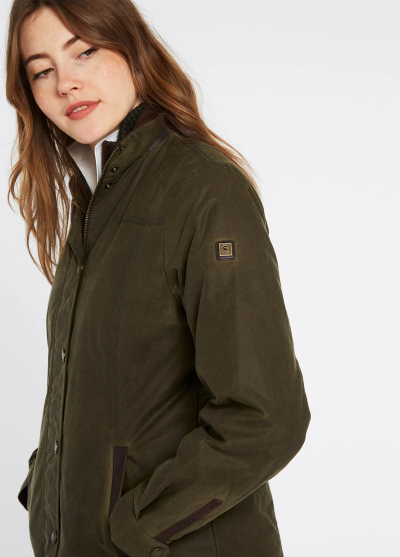 Load image into Gallery viewer, Dubarry Mountrath Ladies Wax Cotton Jacket, fennel
