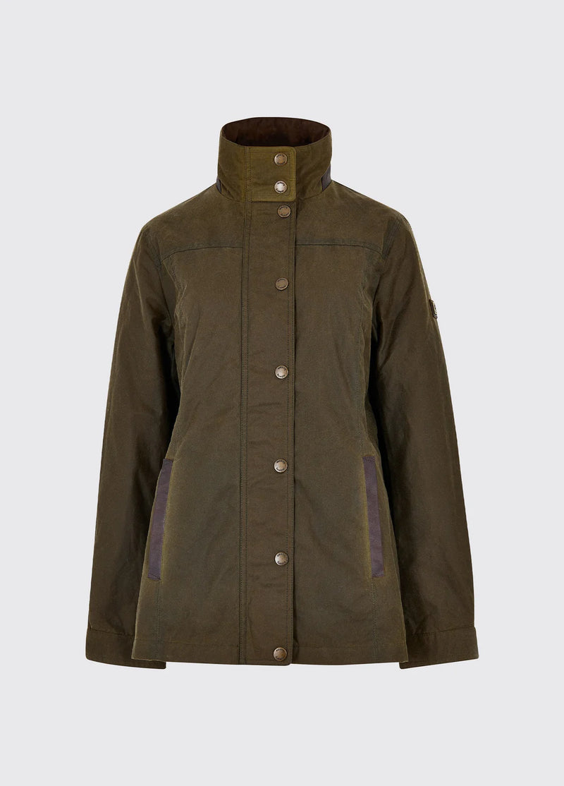 Load image into Gallery viewer, Dubarry Mountrath Ladies Wax Cotton Jacket, fennel
