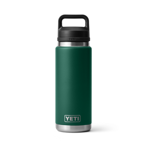 Yeti Rambler 26 oz met chug cap, 769 ml, black forest green