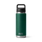 Yeti Rambler Bottle met Chug Cap, 18 oz/532 ml, black forest green