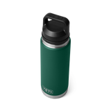 Yeti Rambler Bottle met Chug Cap, 18 oz/532 ml, black forest green