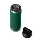 Yeti Rambler Bottle met Chug Cap, 18 oz/532 ml, black forest green