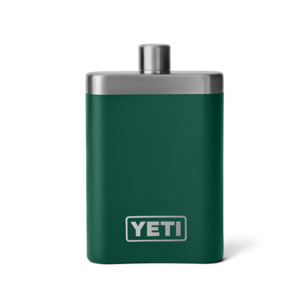 Yeti Rambler Flask, black forest green
