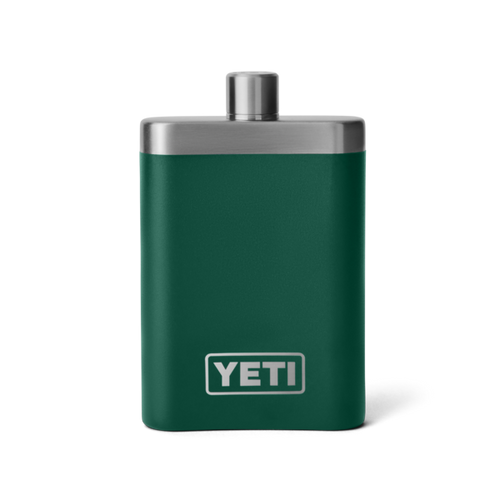 Yeti Rambler Flask, black forest green