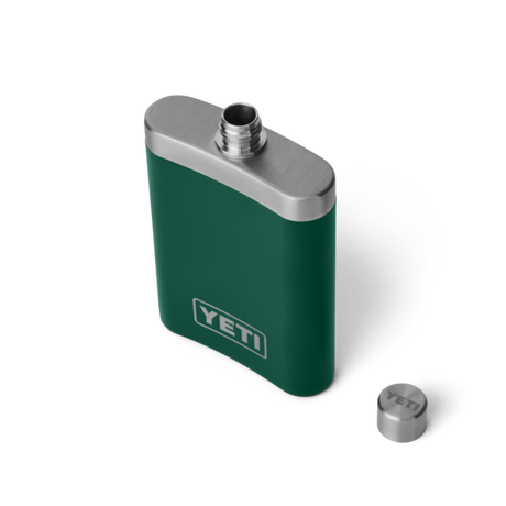 Yeti Rambler Flask, black forest green