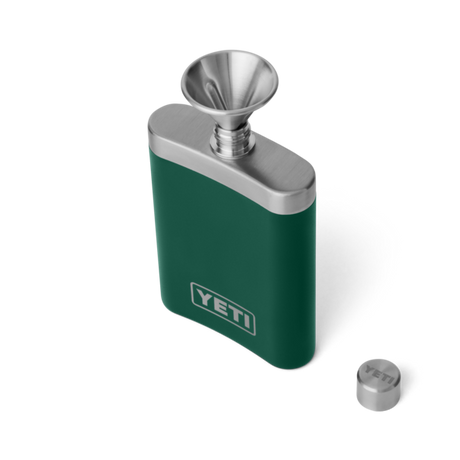 Yeti Rambler Flask, black forest green