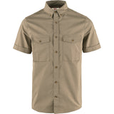 Fjällräven Övik Air Stretch SS Shirt M, suede brown